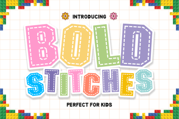 Bold Stitches: A Chunky Display Font with Handmade Charm
