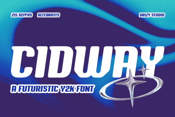 Cidway: The Y2K Display Font for Bold Branding