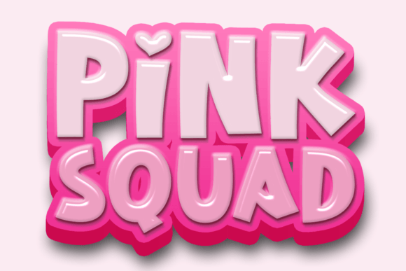 Exploring the Pink Squad Display Font