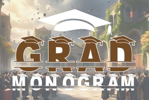 Grad Monogram: A Cool Display Font for Modern Design