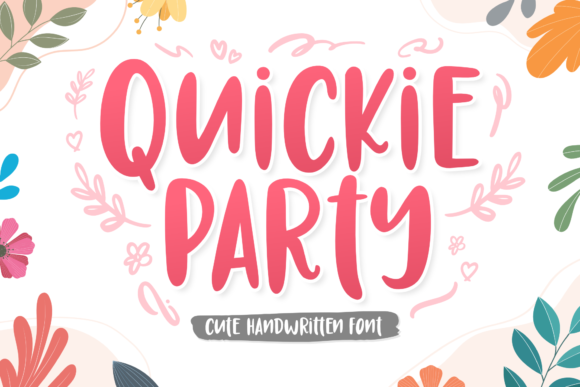 Quickie Party: A Whimsical Font for Bold Branding