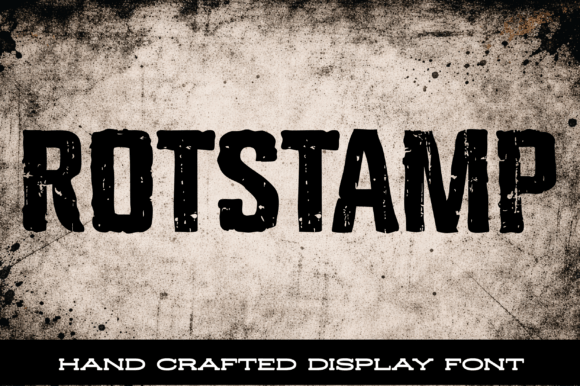 Rotstamp: The Gritty Display Font for Authentic Design